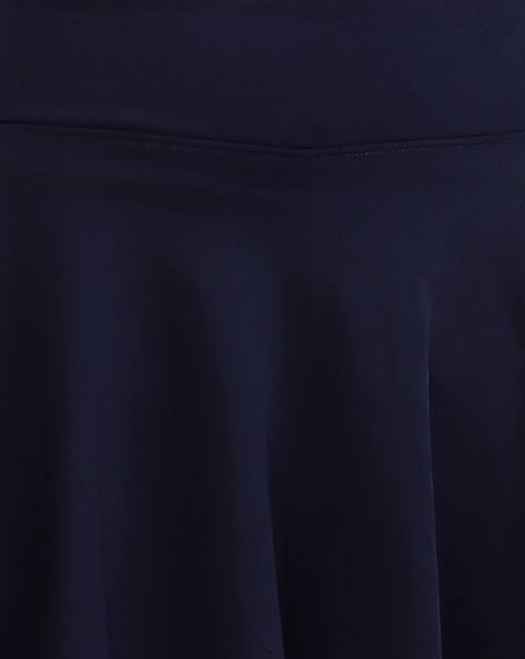 Criss Cross Overlay Crop Top With Mini Skirt