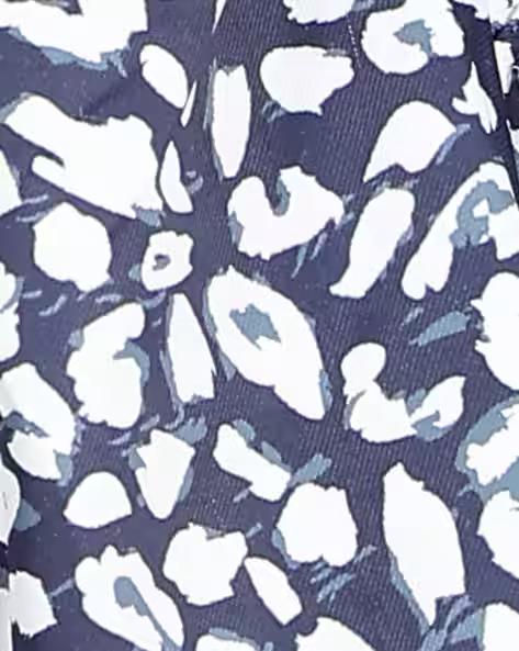 Strapless Animal Print Back Tie-Up Playsuit