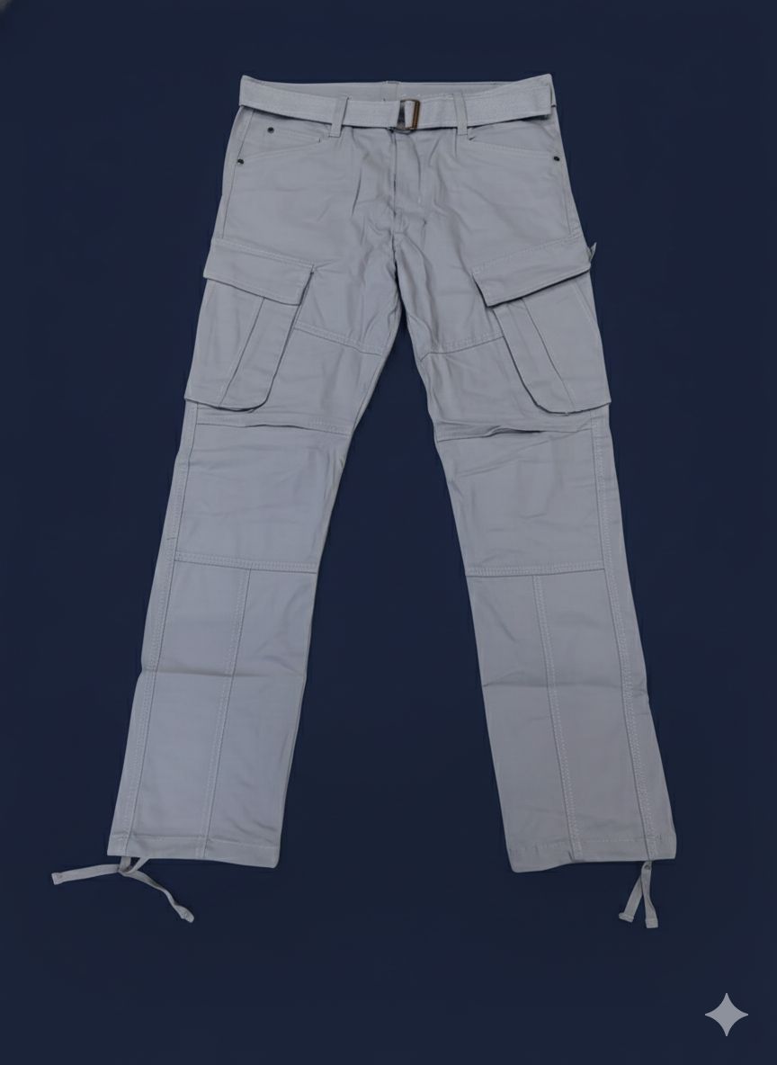 Rareware cargo pants featuring a matching fabric belt