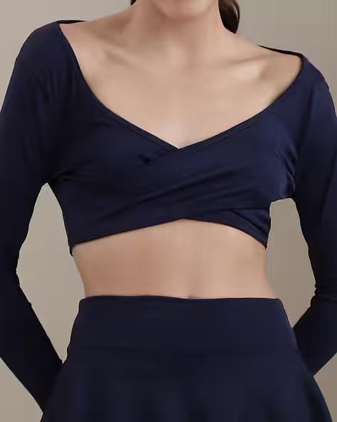 Criss Cross Overlay Crop Top With Mini Skirt