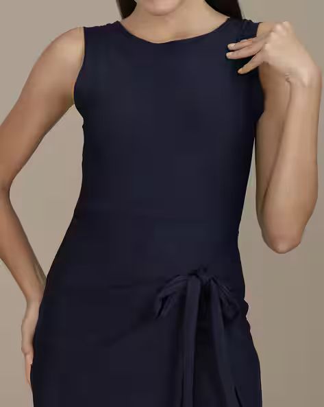 Sleeveless High Rise Tie-Up Wrap Style Playsuit