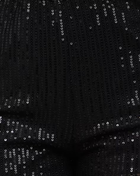 Party High Rise Sequined Mini Shorts